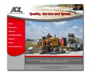 Advantage Concrete Limited Website Design