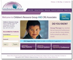 Childrens Resource Group Website Design