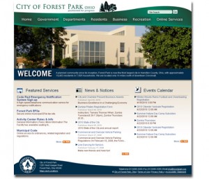 City of Forest Park OH website design