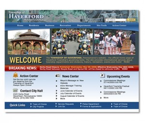 Township of Haverford, PA Website Design