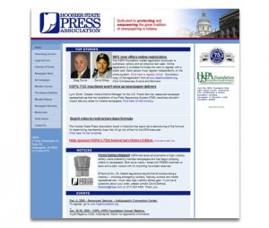 Hoosier State Press Association Website Design