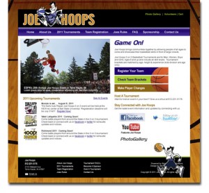 Joe Hoops Website Design