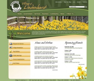 Village of Lindenhurst Illinois, Web Site Design