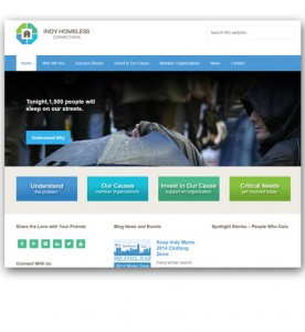 Wordpress Website Design - Indy Homeless Connections