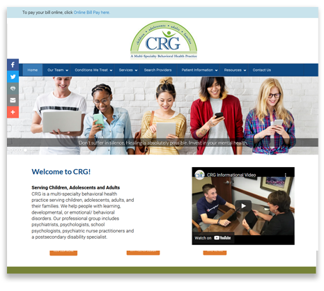Children's Resource Group Website Redesign